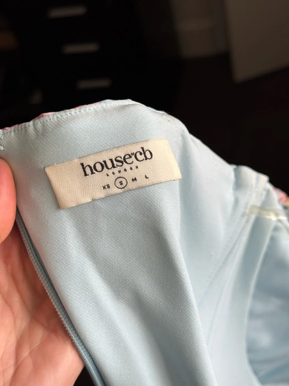 House of CB Blue Floral Off-Shoulder Maxi Dress - Picture 6 of 8